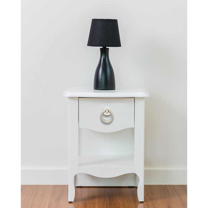 skohom 5 Packs Ring pulls,2.2" Footed Nickle Drawer pulls,Heavy Duty