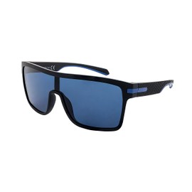 SQUAD Sunglasses for Men Rectangular Oversized Frame Black Pair Lens Screens Outdoor Sports, 3lb0015 Matte Black Blue