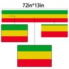 Sunwer Reggae Table Runner One Love Black History Month Juneteenth