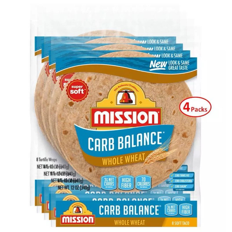 Mission Carb Balance 8" Soft Taco Whole Wheat Tortillas 8