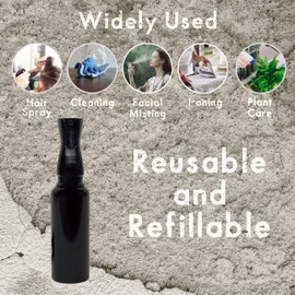 King Midas Continuous Spray Water Spray Bottle - Ultra Fine Mist Spray Bottle for Salon Barber - King Size Aluminum Spray Bottle for Hair - Empty Spray Bottle for Water Mist