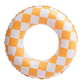 Float Ring, For Kids, Adults, Checkered Pattern, Swimming, O-Shaped, 70#80# 90#, Float, Cute, Unisex Float, Stylish, For Summer, Water Play, Pool, Beach, River, Sea Bathing, Heat Protection