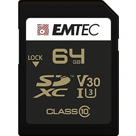 SDXC 64Go EMTEC SpeedIn CL10 95MB/s FullHD 4K UltraHD