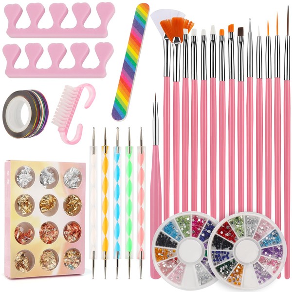 OWill Nail Art Kit, Nail Art Tools, 15 PCS Nail