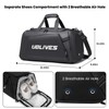 Gym Duffel Bag for Men Women with Shoe Compartment, Waterproof