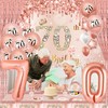 70th Birthday Decorations for Women 152PCS Rose Gold 70th Birthday