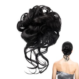 Hair Pieces for Updos | Wavy Curly Fake Hair Bun Extensions Ponytail Hairpieces,Volume Style Claw Ponytail Holder Hairpieces for Girls Ladies Bride Girlfriend