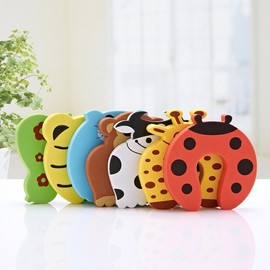 Animal Door Stopper: Slam & Finger Pinch Prevention DD-09975 Random Color 13ea