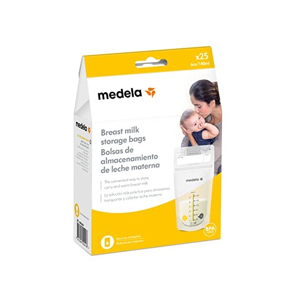 Medela - Breast Milk Storage Bags 25 white