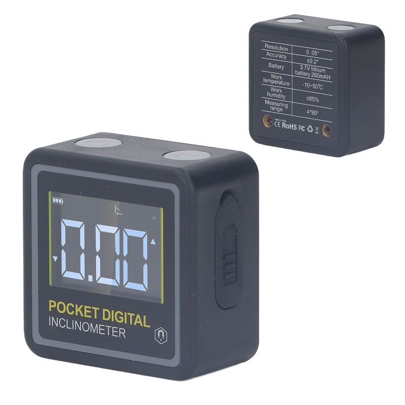 Pocket Digital Inclinometer Protractor Magnetic Angle Finder Measuring Tool for