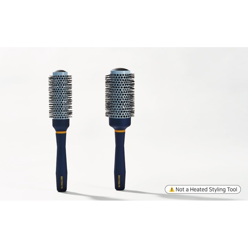BRITISH M Curling Ceramic Brush Round 33mm – Non-Electric Blowout
