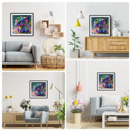 DAERLE Diamond Painting Dragon Diamond Painting Pictures, Diamond Painting Adults, Baby Dragon Diamond Pictures Children DIY Cross Embroidery Painting Kits Wall Decor 30 x 30 cm