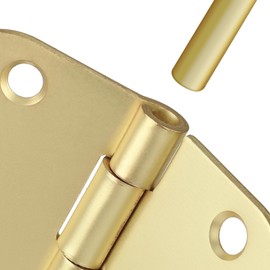 30Pack Gold Door Hinges Brushed Gold Door Hinges 3.5Inch Gold Interior Door Hinges Bifold Gold Door Hinges 5/8 Radius Door Hinges