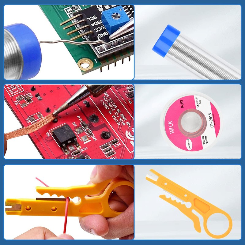 Soldering Iron Kit - 60W Welding Tools with Adjustable Temp