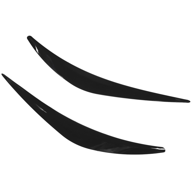 2Pcs Headlight Eyebrow Left Right Fade Proof Front Headlight Eyelid