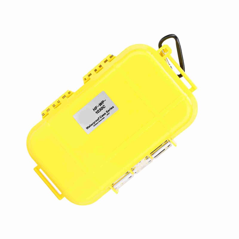 Outdoor Survival Shockproof Waterproof Storage Case Airtight Carry Box Container(Yellow)