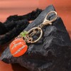 KONPJE Pumpkin Bag Charm for Men Women Gold Thanksgiving Rhinestone