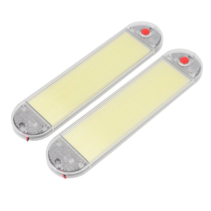 2Pcs Car Interior Roof Reading Light DC 12V‑24V COB with