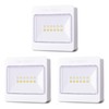 STAR-SPANGLED 3 Pack 3.7” Dimmable Push Tap Lights, Stick on