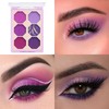 Purple Eyeshadow Palette, Pink Make-Up Palettes Shimmer Eye Shadow, Highly