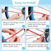 72-Pack Universal Spoke Protector Guards for Bikes, Motorcycles, Wheelchairs &