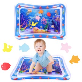 Wassermatte Baby, Wasserspielmatte Spielzeug Baby Wasserkissen für 3 6 9 12 Monate Babys Bauchzeit Matt Spielzeug Water Mat Wassermatt für Neugeboren Geschenk 65 x 48 cm