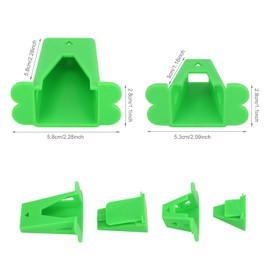 2pz Fabric Roll Tube Maker, Strumento Pieghevole per Creare Rotoli di Tessuto in Plastica Jelly Roll per Realizzare Più Facilmente Tappeti in Tessuto (Verde)