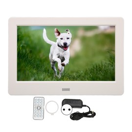 7inch HD Digital Photo Frame Clock Calendar MP3 Music Photo Playback Dual Control Electronic Photo Album 100‑240V EU Plug