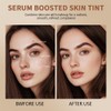 2PCS 3-in-1combining Foundation Stick Beauty Balm Serum Boosted Skin Tint,Solid