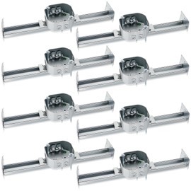 Therwen 8 Pcs Adjustable Fan Electrical Box Brace for Ceiling Fans and Light Fixtures Ceiling Fan Mounting Bracket, 14.2 Inches in Length