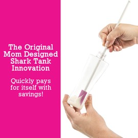 Spatty Daddy Beauty Makeup Spatula (12 Inch Pink) Shark Tank Mom Made, Scrapes Last Drop of Lotion, Conditioner, Sunscreen, Nice Gifts for Women, Teen, Grandma, Mom, Stocking Stuffers Under 10 Dollars