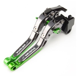 MOWOK Fits for Kawasaki Vulcan S 650 Vulcan S650 VN650 2015 2016 2017 2018 2019 2020 2021 2022 2023 2024 Motorcycle Accessories Extendable Folding Adjustable Brake Clutch Levers (Black)