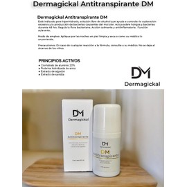 Antitranspirante para Hiperhidrosis, Solución sin Alcohol, Control de Sudoración Excesiva, 48 Horas, Acción Calmante y Antiinflamatoria