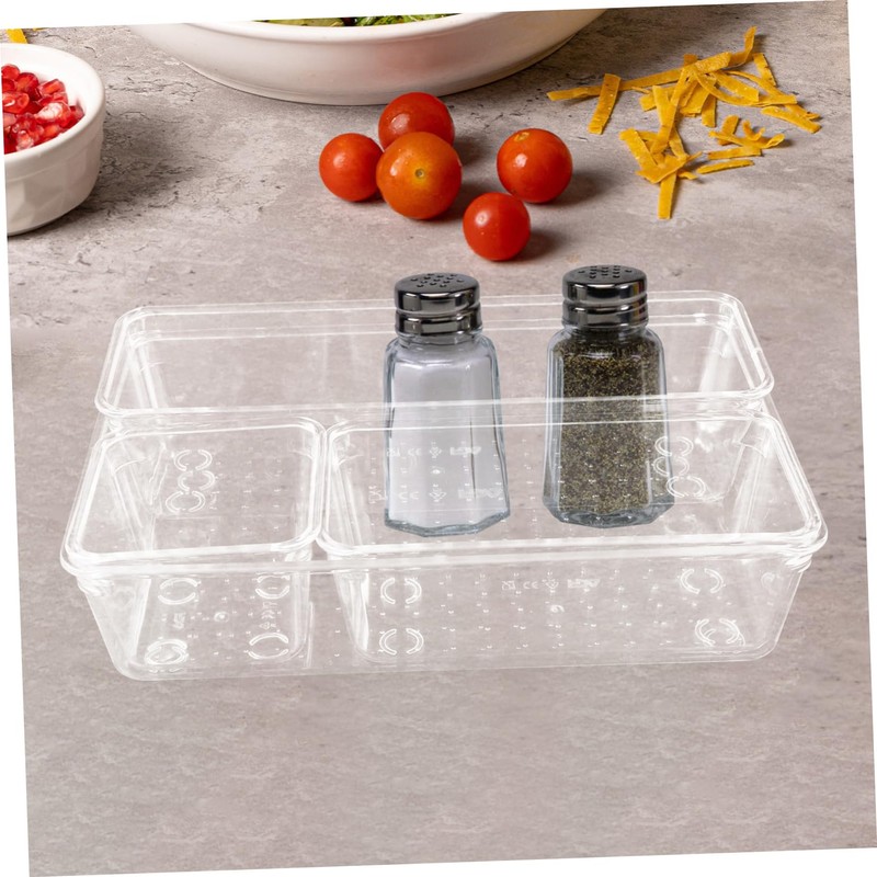 Mobestech 4pcs Kitchen Organizer Storage Box Filing Boxes Vanity Drawer