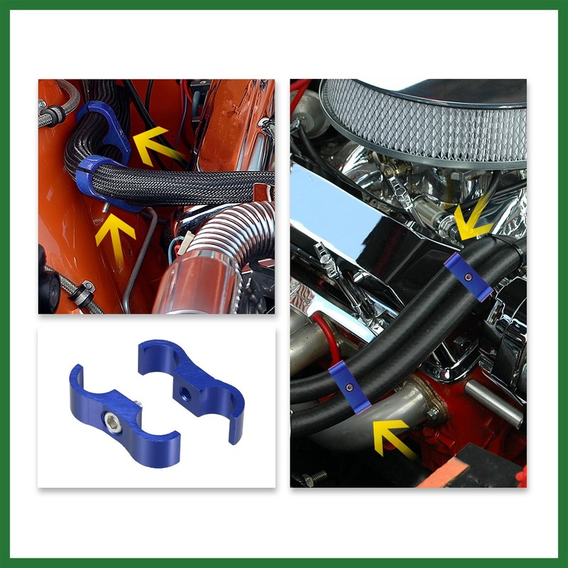 Motoforti AN8 Car Auto Hose Separator Clamp Fuel Line Connector