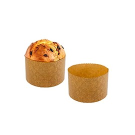 Pastry Chef's Boutique Thin Panettone Paper Pan Mold (Thin Paper - Small 500gr) - Pack of 12