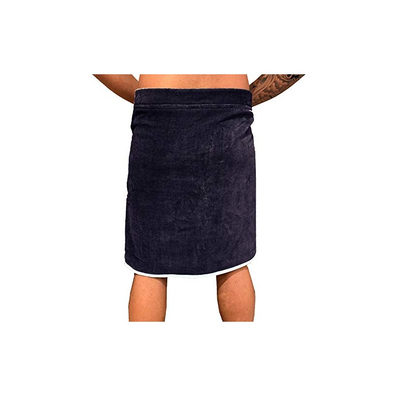 HOMELEVEL Men's Sauna Kilt - Bath Towel for Spa -