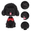 Veemoon Figurines Bobbleheads Poodle Cute Car Fortune Cartoon Black Shaking