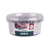 Rayher Acrylic Mosaic Mixed, Marbles, 1x1cm, Box 300g, Coloured, Multi,