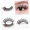 Healeved 5 Pairs 3d False Eyelashes Fluffy Colorful Natural Lashes