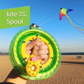 FI & TIME Kite Line Spool, For Kite Flying, Kids, Reel, Octopus Line, Locking Function, Diameter 7.1 inches (18 cm), 200 Meters, Strong Octopus Line