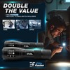 Elite Fusion Compact LED Flashlight 2-Pack, Bright Everyday Light for