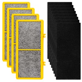 (12 Pack) AER1 Filter 4 HEPA Filters + 8 Carbon Booster Filters Compatible with Holmes AER1 Type Total Air Filter HAPF30AO-Odor Eliminator Filter, True HEPA Filter, Replacement Filter Accessories