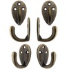 Fuxxer 6 Classic Iron Hooks Coat Hooks Clothes Hooks Bronze