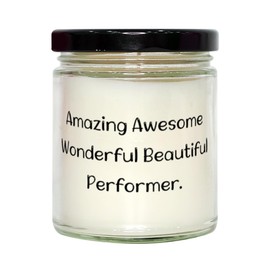 Useful Performer Scent Candle, Amazing Awesome Wonderful, Nice Gifts for Coworkers from Team Leader, Birthday Unique Gifts, Performerbirthdaygift Ideas, Performerbirthdaygift List, Best
