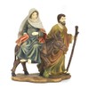 Maria Belt on Donkey with Joseph 5.25" Nativity Scene Resin