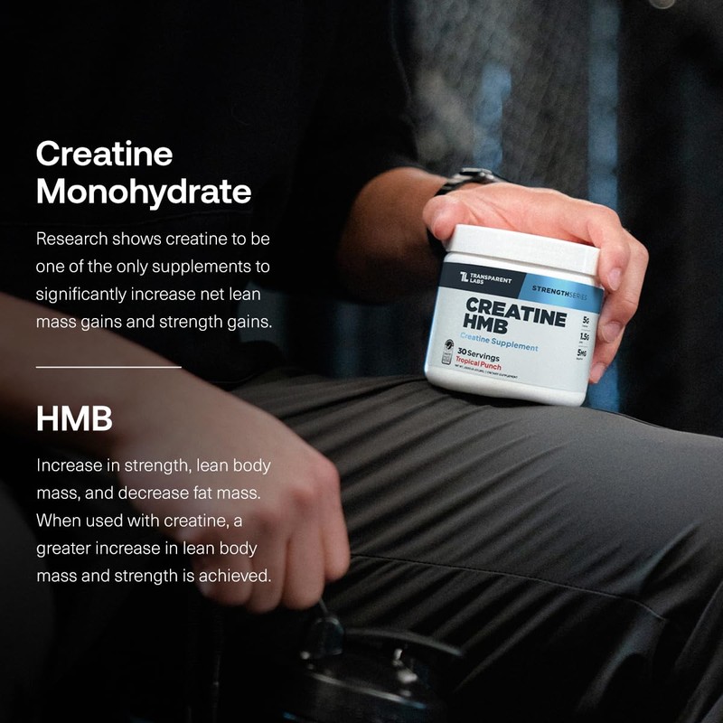 Transparent Labs Creatine HMB - Creatine Monohydrate Powder with HMB