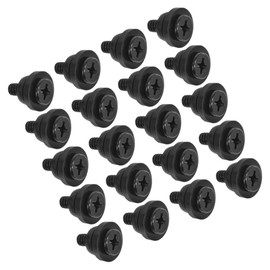 Tofficu 20Pcs Hard Disk Drive Mounting Screws with Shock Absorption Features for Stable Installation and Easy Setup for Drives and Computer Repair