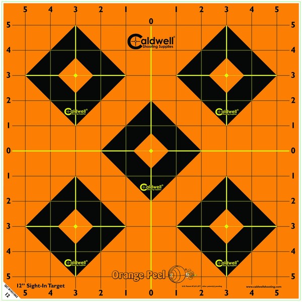 Caldwell Orange Peel 12 Inch Sight-In Targets, 100 Pack