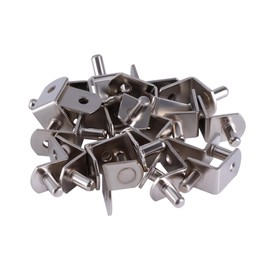 TIOMIOSEA Shelf Support for Shelves 5 mm x 10 mm Pack of 50 L Shaped Shelf Brackets Metal Shelf Support Shelf Bracket for Furniture Bookshelves Cupboards Kitchen Cabinet